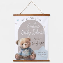 Bear Modern Boho Beige Babydusche