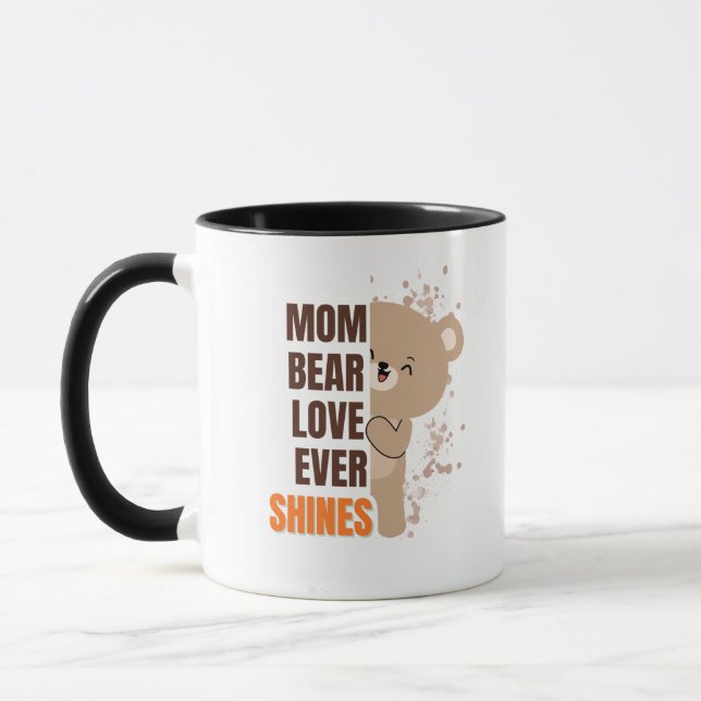 bear-mom Cute Graphic Design Tasse (Links)
