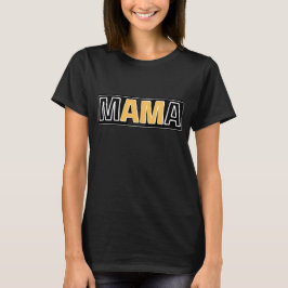 bear-mom Minimal Mama Typography Design T-Shirt