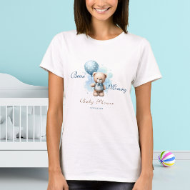Bear Mommy Watercolor Teddy Bear Babydusche T-Shirt