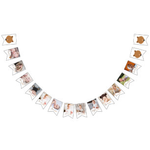 Bear Monthly Erstes Geburtstags-Foto Wimpelkette
