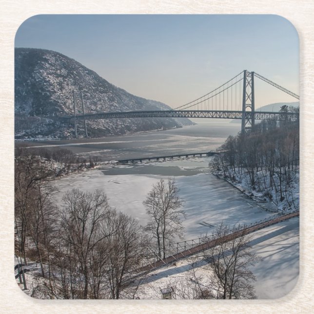 Bear Mountain-Brücke Rechteckiger Pappuntersetzer (Vorderseite)