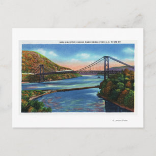 Bear Mountain Hudson River Bridge Postkarte