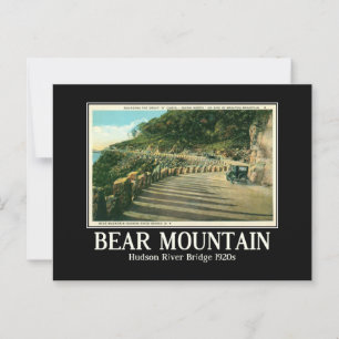 Bear Mountain NY Hudson River Vintage Inspiriert Postkarte