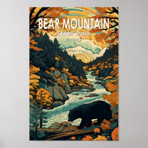 Bear Mountain Staat Park New York Reisen Vintag Poster