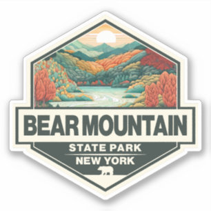 Bear Mountain Staat Park New York Travel Art Abzei Aufkleber