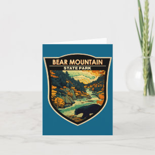 Bear Mountain State Park New York Reise Vintage Karte