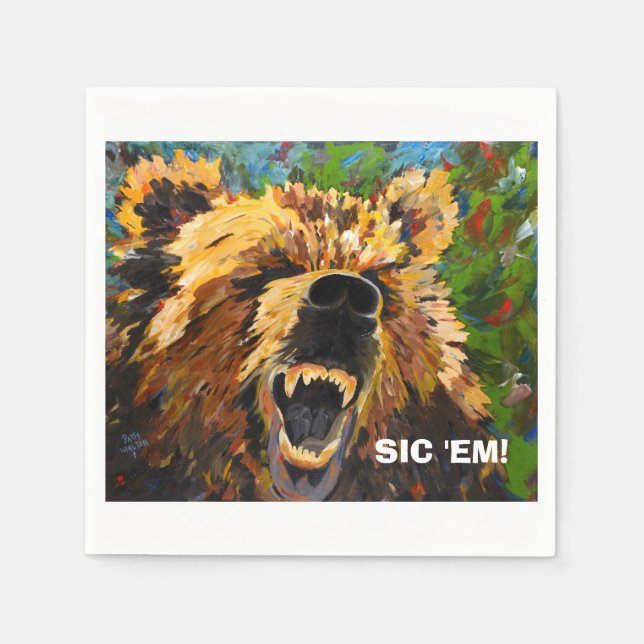 BEAR NAPKINS SERVIETTE (Vorderseite)