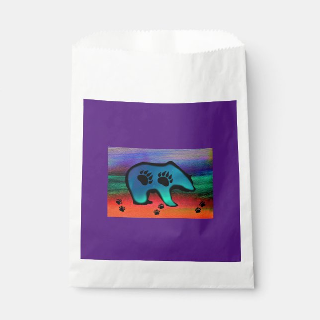 Bear Northern Lights Spirit Bear Geschenktütchen (Vorderseite)