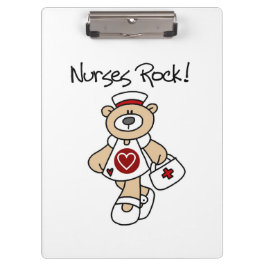Bear Nurses Rock Clipboard Klemmbrett