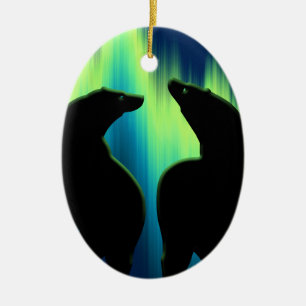 Bear Ornament Personalisierte Wildnis Kunst, Dicht