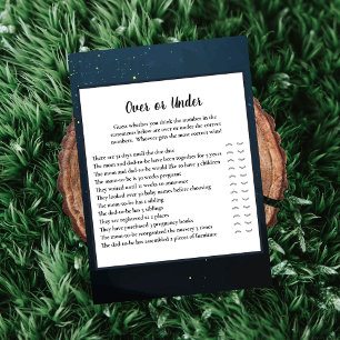 Bear Over oder unter Baby Showspiel Einladung