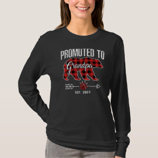 Bear Pajama Red Kariert, aber für Opa 2023 beförde T-Shirt