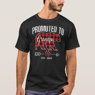 Bear Pajama Red Kariert, aber für Opa 2023 beförde T-Shirt