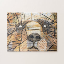 Bear Pattern Puzzles Mural Artwork Komplex Jigsaw