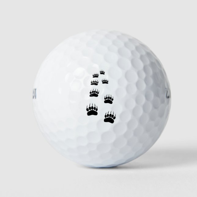 Bear Paw Prints Golfball (Vorderseite)