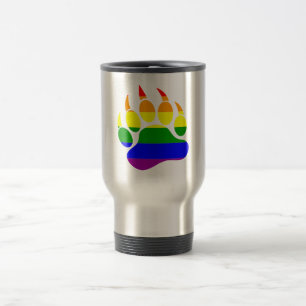 Bear Paw Rainbow Flag Neat & Clean look - Travel M Reisebecher
