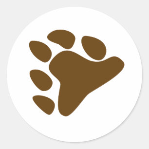 BEAR PAW SYMBOL RUNDER AUFKLEBER