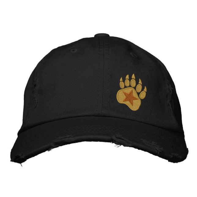 Bear Paw Wild Star Stickerei Bestickte Kappe (Vorderseite)