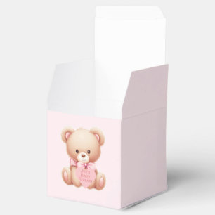 Bear Pink Baby Dusche Fevor Boxen Geschenkschachtel