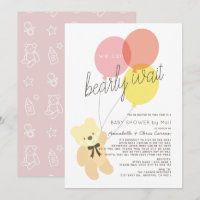 Bear Pink Baby Shooter by Mail warten