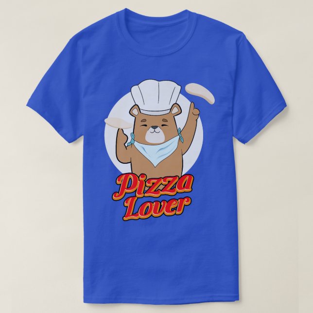 Bear Pizza Lover T-Shirt (Design vorne)
