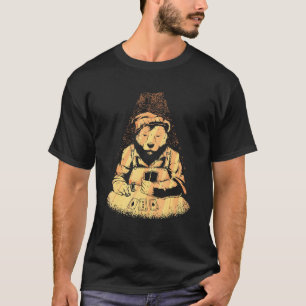 Bear Poker Player Spielkarten Lucky Gambler Casa T-Shirt