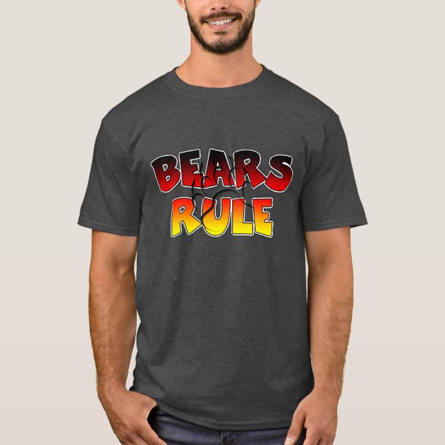 Bear Pride Bear Paw Bears Rule T-Shirt (Vorderseite)