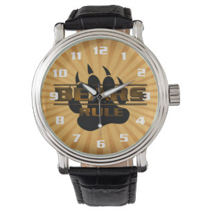 Bear Pride Bears Rule Bear Paw Armbanduhr