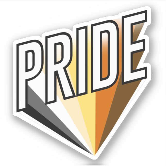 Bear Pride Burst Aufkleber (Vorderseite)