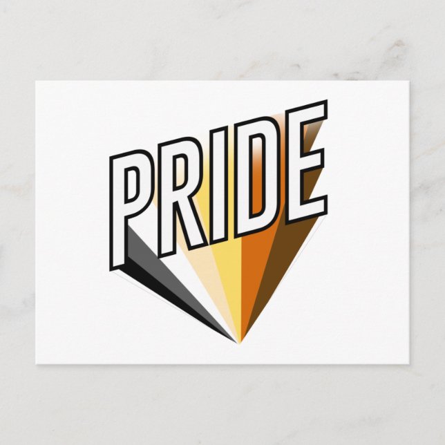 Bear Pride Burst Postkarte (Vorderseite)