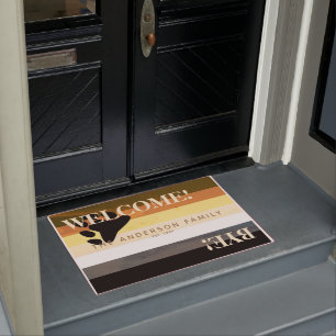 Bear Pride Flag Beach Personalisiert Willkommen Fußmatte