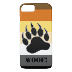 Bear Pride Flag Bear Paw Custom Woof Case-Mate iPhone Hülle