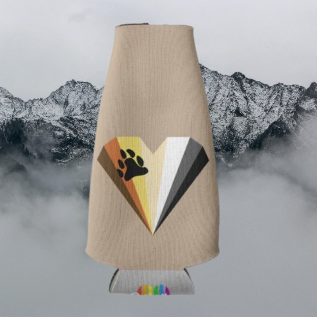 Bear Pride Heart Bottle Beverage Cooler Flaschenkühler (Von Creator hochgeladen)