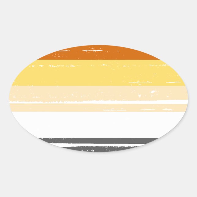 BEAR PRIDE INK BAR -.png Ovaler Aufkleber (Vorderseite)