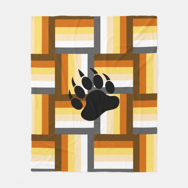 Bear Pride Inspiriert Fleece Blanket (Vorderseite)