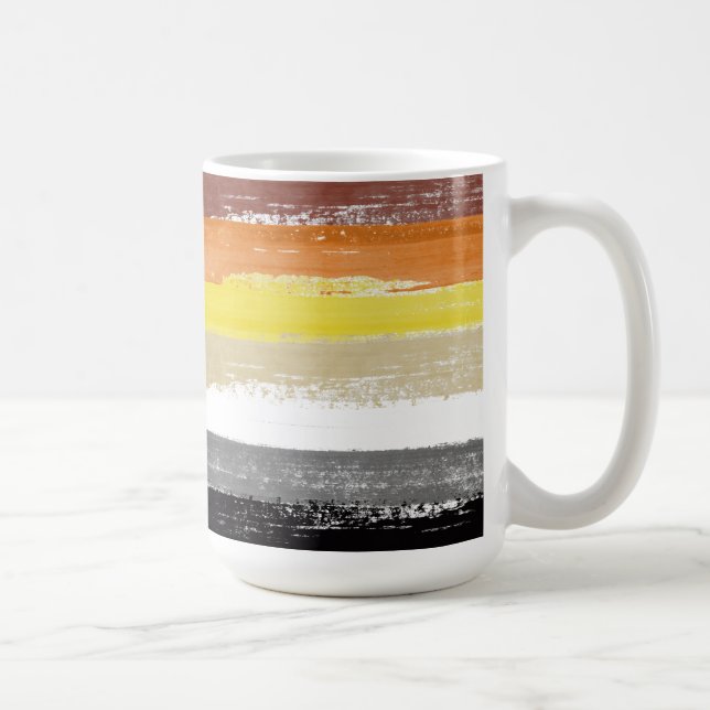 Bear Pride Paint Streifen Kaffeetasse (Rechts)