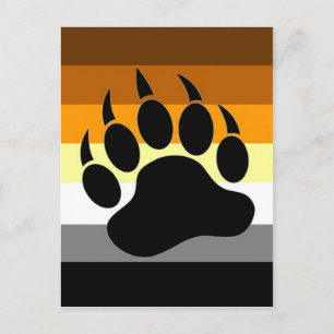 Bear Pride Paw Postkarte