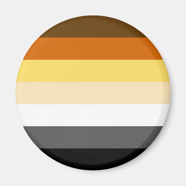 BEAR PRIDE STRIPES MAGNET (Vorne)