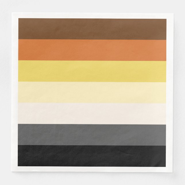 Bear Pride Stripes Napkins Serviette (Vorderseite)
