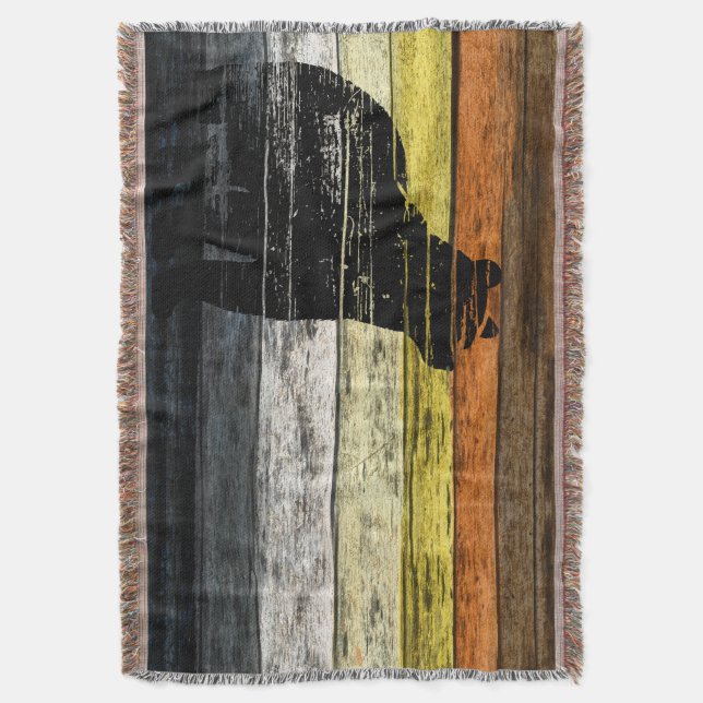 Bear Pride Wood Art Decke (Vorderseite Vertikal)