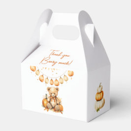 Bear Pumpkin Bearly Wait Baby ShowerFavor Box Geschenkschachtel