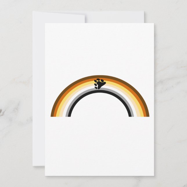 Bear Rainbow Feiertagskarte (Vorderseite)
