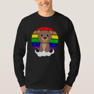Bear Rainbow Glitzer Kawaii Bear farbenfroh T-Shirt