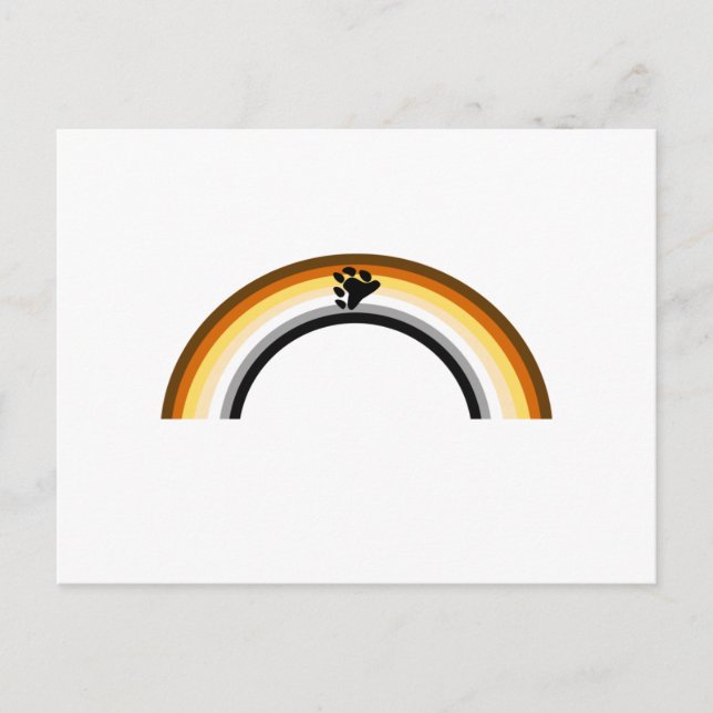 Bear Rainbow Postkarte (Vorderseite)