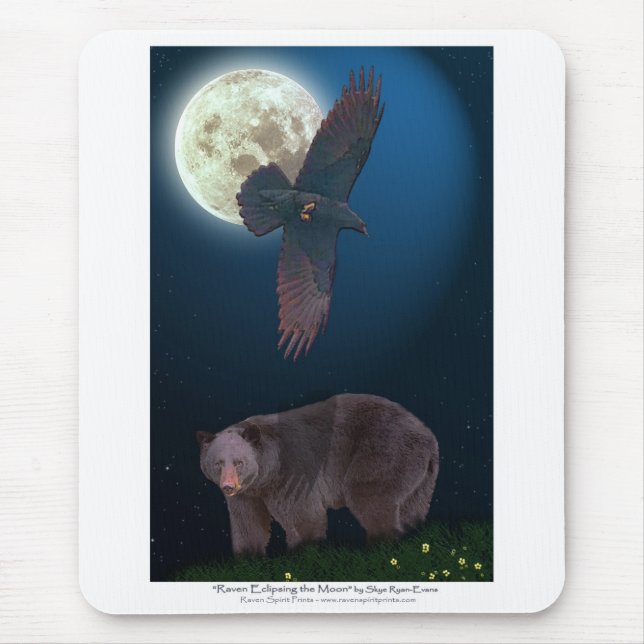 BEAR & RAVEN Art Mousepad (Vorne)