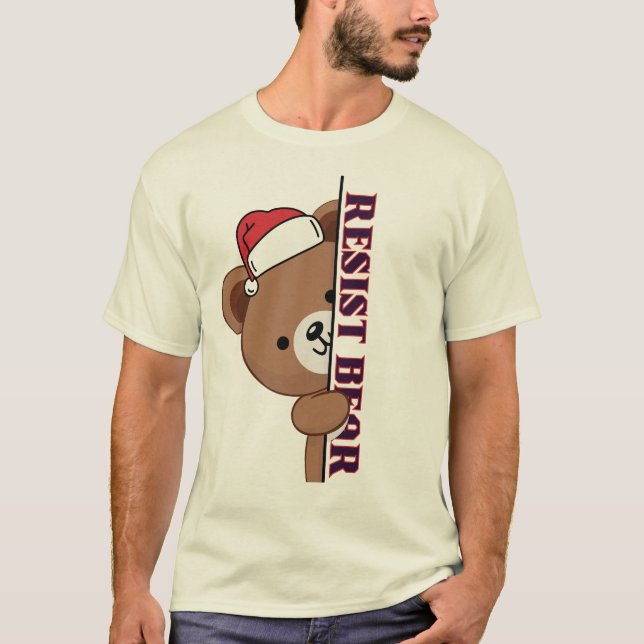 Bear Resist christmas T-Shirt (Vorderseite)