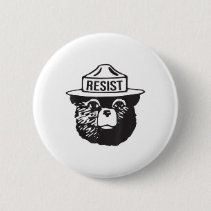 Bear Resist Protect National Park Anti Trump 8647 Button