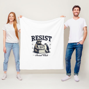 Bear Resist Protect National Park Anti Trump 8647 Fleecedecke
