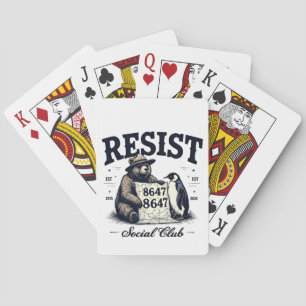 Bear Resist Protect National Park Anti Trump 8647 Spielkarten